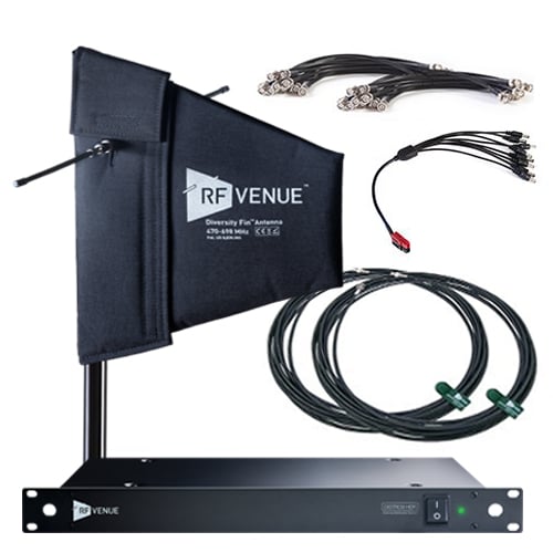 RF Venue 9 Channel Wireless Microphone Upgrade Pack