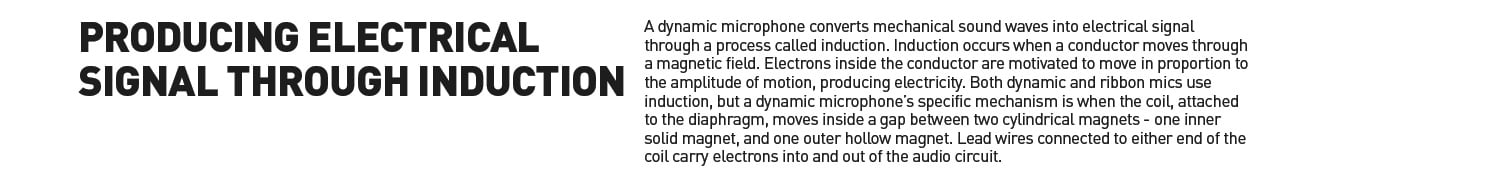 producing electrical signal through induction