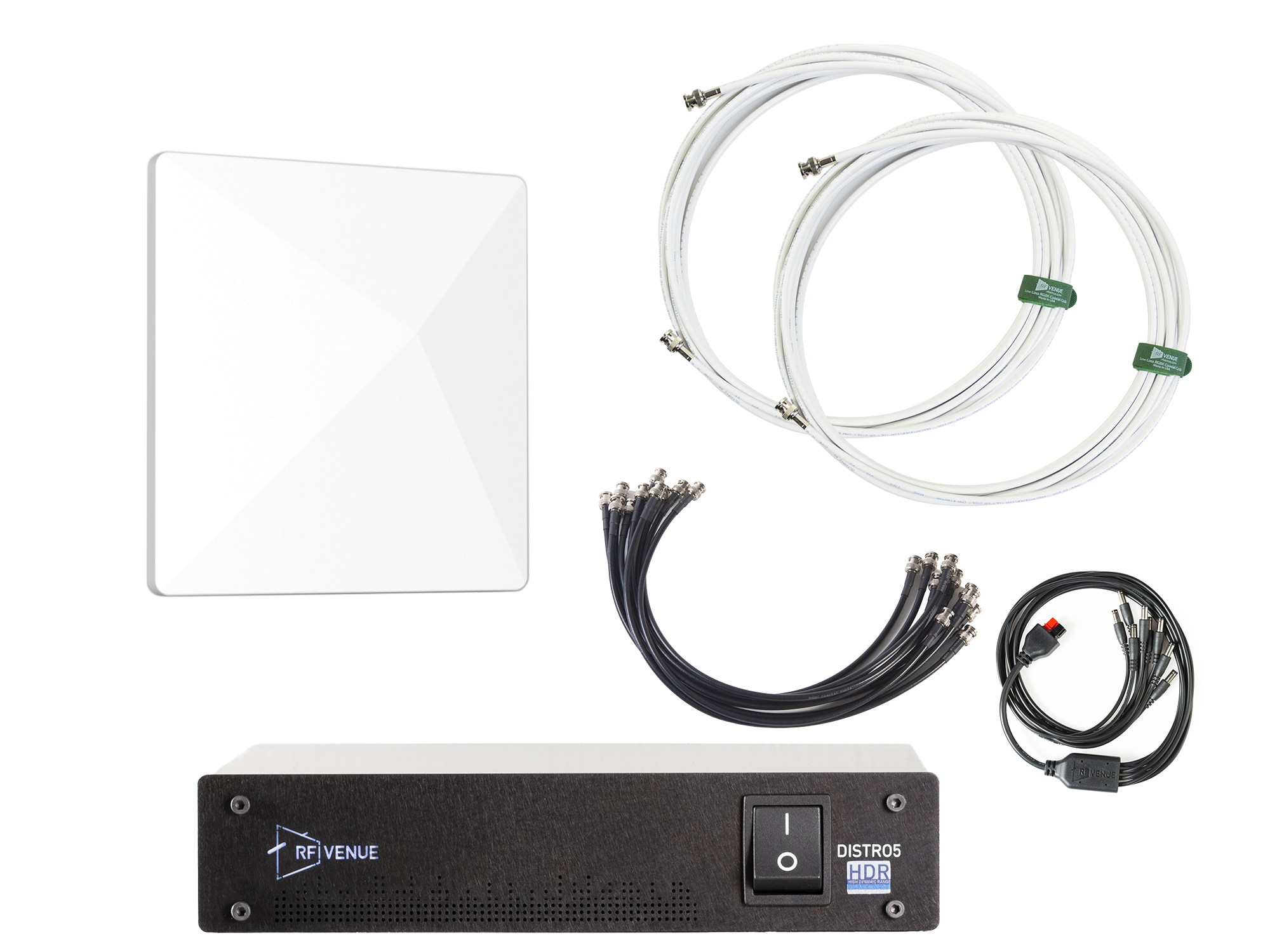 5 Channel Wireless Microphone Upgrade Pack with Diversity Architectural Antenna